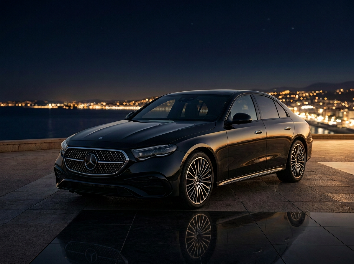 Mercedes Classe E pour transfert aéroport Safe Limousine